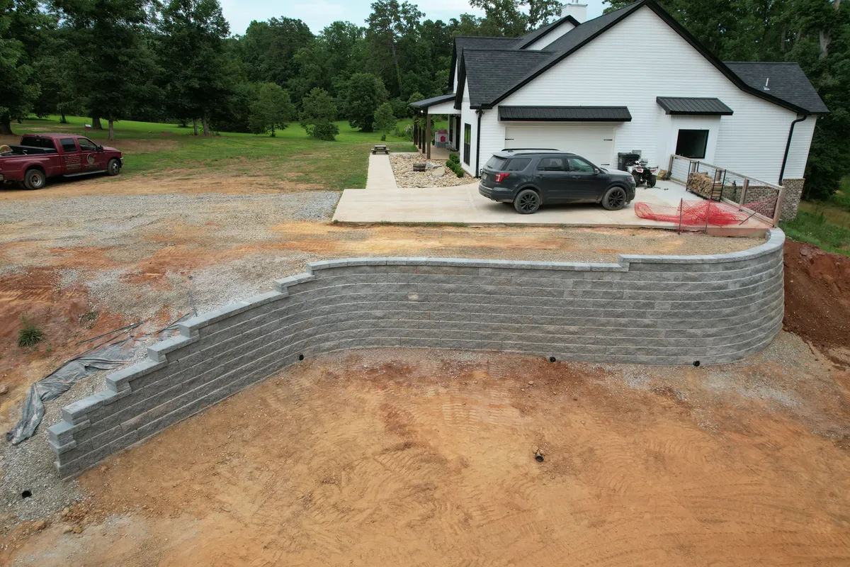 Retaining wall installation Knoxville TN