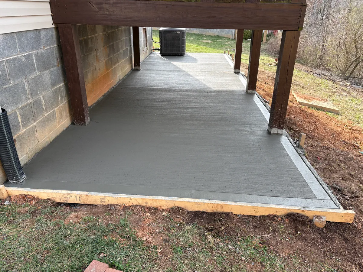 Concrete pad and irrigation work Knoxville TN